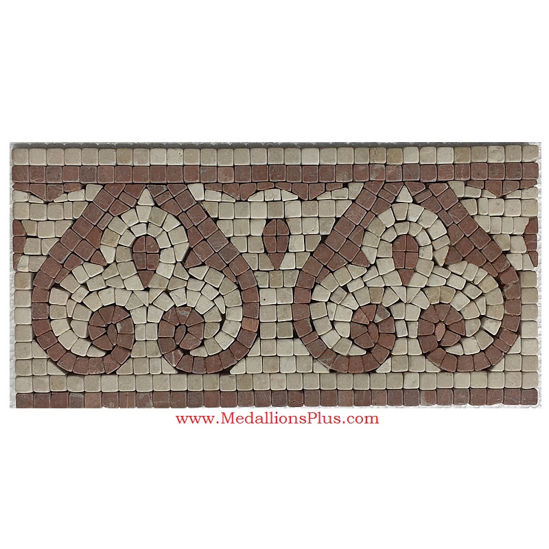 Lane, Honed Mosaic Tile Listello 5.875" x 12"